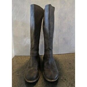 Torrid Wide Calf Stretch & Quilted Over Knee Boots Brown Taupe Womans Size 8.5 W